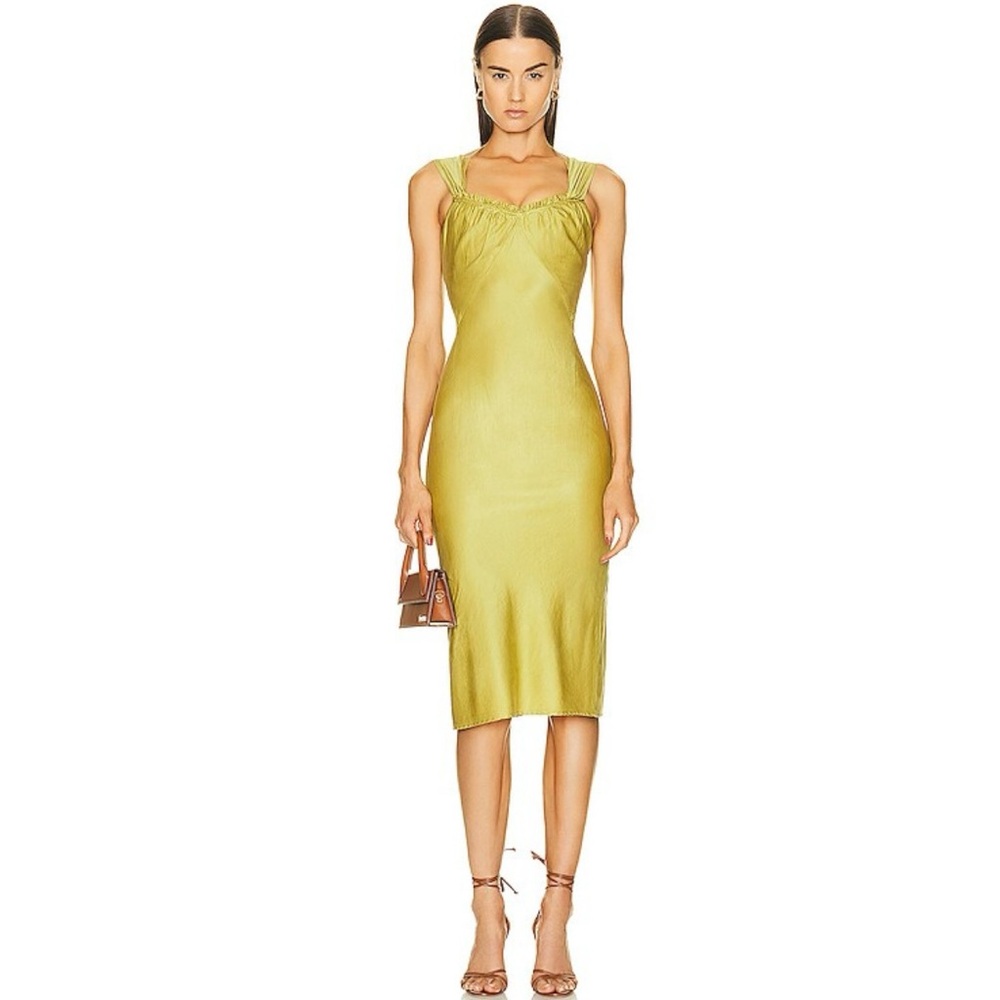 Brand NWT | NOAM Cinda Dress in Chartreuse🥑🍋‍🟩🍐| Size: 2